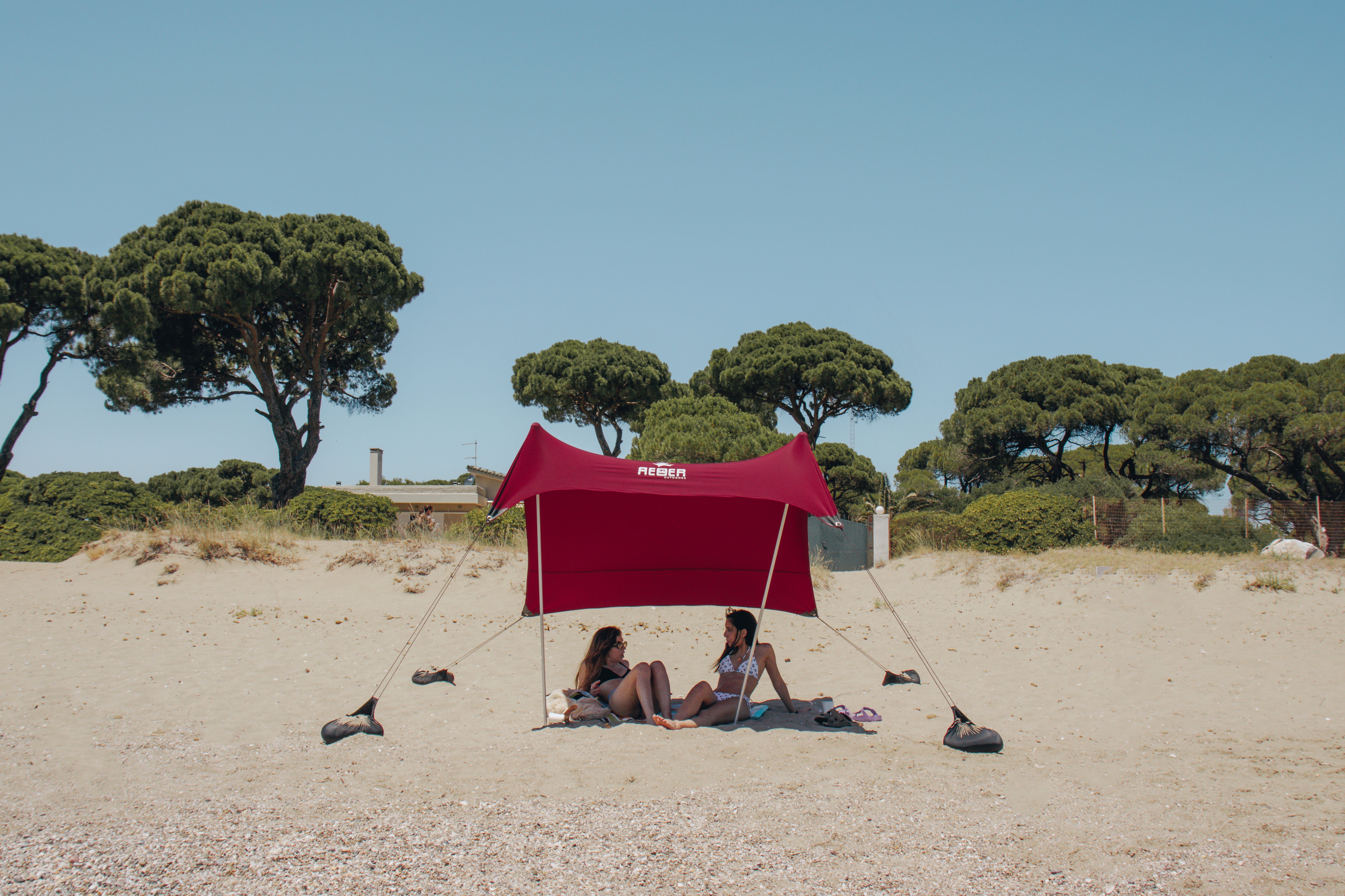 AETHER EXPLORER 2X2 Limnos Burgundy Beach Tent – AETHER OUTDOORS