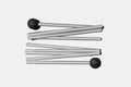Set of Two 190 cm Automatic Aluminum Poles with EVA Ball Tops